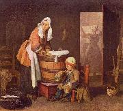 Jean Simeon Chardin La lavandera oil painting on canvas